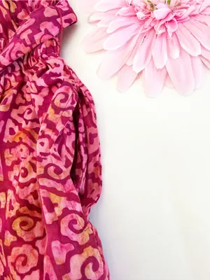 Soft Surroundings Poppy Wide Leg Jumpsuit Rosella Pink Fuchsia Boho Coastal thumbnail 8