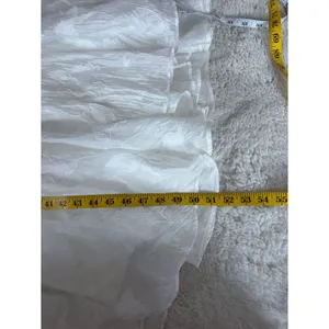 Lulus Sweet Definition White Burnout Ruffled One-Shoulder Midi Dress Size Large thumbnail 8