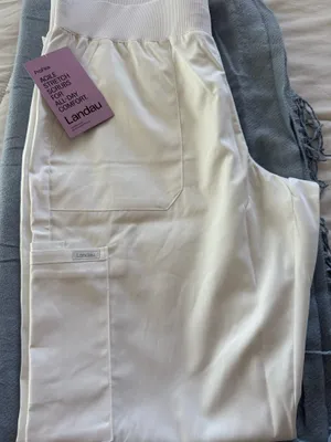 NWT Landau Proflex Women’s Tailored Fit Straight-Leg 5-Pocket Stretch Cargo Scrub Pants with Drawstring thumbnail 6