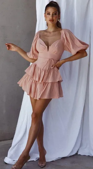 Selfie Leslie Layered Mini Dress thumbnail 3