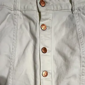 Celebrity Pink Womens White Button Front Denim Mini Skirt‎ Size 7/28 CJS0124028 thumbnail 5