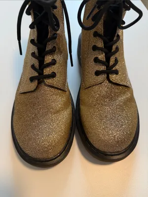 Dr. Martens Gold Delaney Glitter Boot sz 7 thumbnail 2