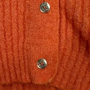 Vintage Short Sleeve Cardigan Womens M Orange Nautical Coastal Retro Halloween thumbnail 3