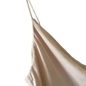 Zara Draped Satin Cami Apricot Champaigne Women’s Lightweight Top SZ M #1721 thumbnail 4