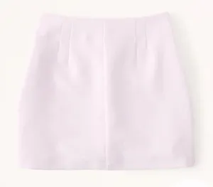 Abercrombie & Fitch Light Pastel Pink Tailored Mini Skirt Size XS NWOT thumbnail 1