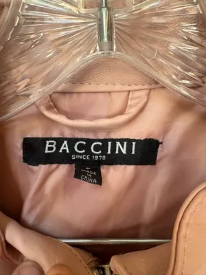 Baccini S Blush Pink Faux Leather Peplum Moto Jacket 2010s thumbnail 5