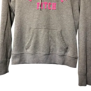 Abercrombie & Fitch Women Hoodie Boho Y2K Casual Gray Pink Logo Size M thumbnail 4