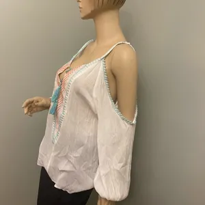 Freeway Apparel Bohemian style open shoulder and back blouse 6 for‎ $36 thumbnail 2