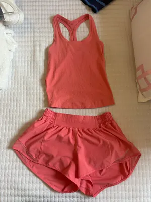 Coral Lululemon Set  thumbnail 1