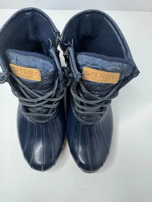 Sperry Dark Blue Waterproof Rubber Duck Boots Size 8 thumbnail 2