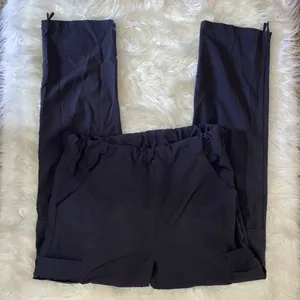 Dark Gray Scrub Joggers With Side Pockets Size L thumbnail 1
