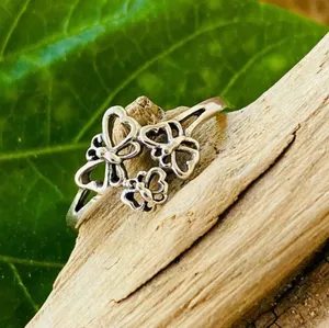 Sterling Silver Butterfly Ring thumbnail 1