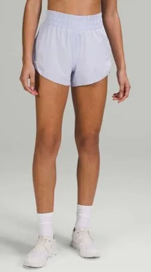Lululemon Track That High-Rise Lined Short 3" Pastel Blue Size‎ 2 thumbnail 1