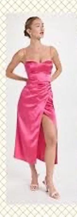 Reformation Marguerite Silk Dress Es (b63) size 10 NWT thumbnail 1
