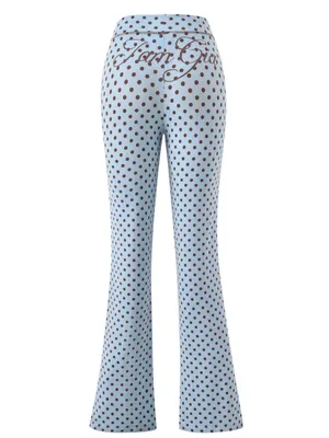 I AM GIA Polka Dot Track Pant Blue Medium NWT IN PACKAGE thumbnail 7