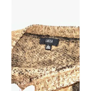 LUCCA Long Sleeve Crew Neck Brushed Knit Animal Print Sweater Size L thumbnail 5