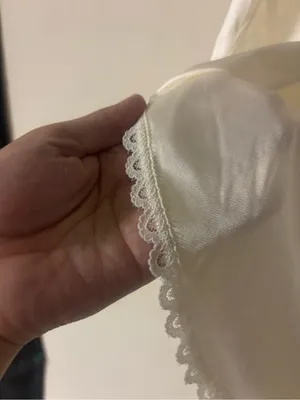 Vintage Warner’s Half Slip Skirt Cream White Lace Trim Size M thumbnail 2