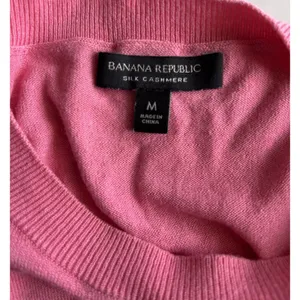 Banana Republic Silk Cashmere Sweater Womens Medium Pink Crew Neck Pullover M thumbnail 7