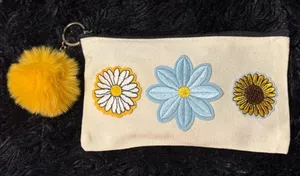Flower coin purse or pencil‎ pouch thumbnail 1