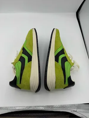 Steve Madden Burst Women Sneakers Lime Green/Black Suede & Fabric Size 7.5 NEW thumbnail 3