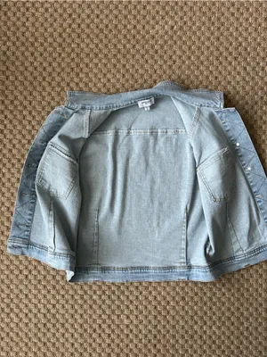 Anniewear Denim Button Down Jean Vest Blue Size M thumbnail 5