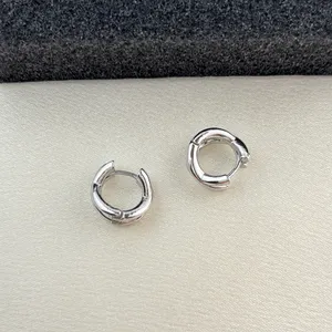 12mm Small Hoop Earrings for Men Women Streetwear Punk Hip Hop Unisex Earrings thumbnail 2