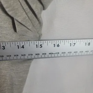Bobi Athletic Scuba Scoop Back Long Sleeve Mini Bodycon Dress Size S Light Grey thumbnail 5