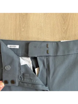 Loft NWT Women's Gray High Rise Slim Wide Leg Crop Pants Size 6 thumbnail 4