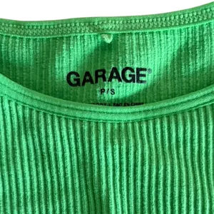 Garage Bright Green Ribbed Seamless High Neck Crop Tank S thumbnail 2