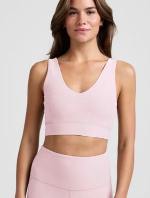 Beyond Yoga Blush Longline Sports Bra Top thumbnail 1
