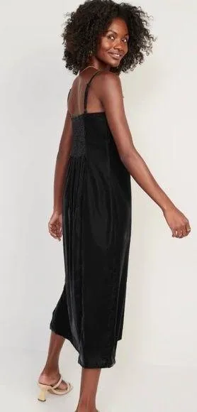Black Velvet midi dress thumbnail 2