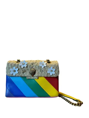 Kurt Geiger Rainbow Tweed Flower Chain Shoulder Bag thumbnail 4
