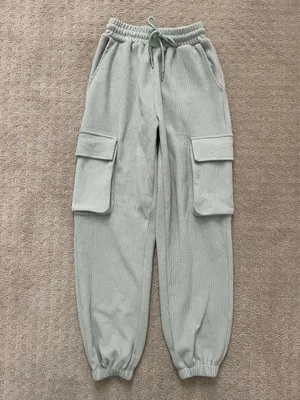 Adika Mint green cargo sweatpants thumbnail 1