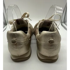 Coach C118‎ Runner Womens Size 8.5 Gold Brown Monogram Metallic Lace Up Sneakers thumbnail 4