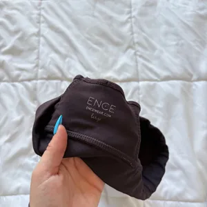 ENCE Womens High Neck Mesh Racerback Sports Bra Espresso Brown Large Zip Back‎ thumbnail 6