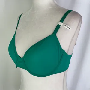 Aerie New SMOOTHEZ Mesh Unlined Underwire Balconette Bra Green Envy Size 36C thumbnail 3