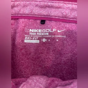 NIKE GOLF Women’s Short Sleeve Polo Pink Fuchsia Tour Premium Dri-Fit‎ Medium thumbnail 5