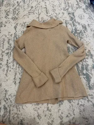 Patagonia Merino Sweater Coat XS Tan 100% Merino Wool Style 50460 thumbnail 3