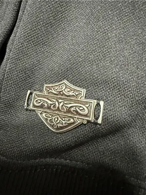 Harley-Davidson H-D Performance Black 1/4 Zip Mock Neck Sweatshirt Women's L thumbnail 2