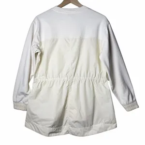 Athleta Triumph Hybrid Crewneck Sweatshirt Magnolia White Cream Women's size M thumbnail 2