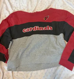 Cardinals red and gray hoodie thumbnail 1