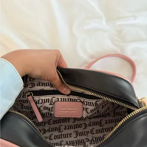Juicy Couture Embroidered Juicy Black Pink Crossbody Bag thumbnail 8