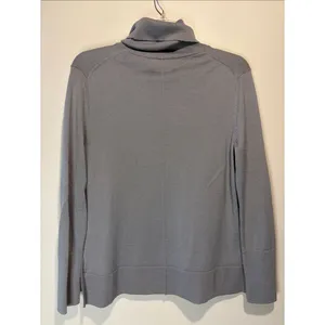 Banana Republic 100% Merino Wool Turtleneck Lightweight Sweater Steel Grey Small thumbnail 2
