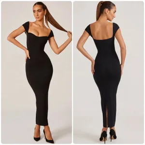 Oh Polly Dolcezza Sweetheart Neckline Maxi Dress in Black Size 8 New thumbnail 2