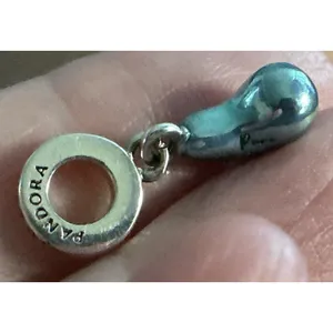 Pandora Lake Baikal Pure Depth Blue Enamel Dangle Charm S925 790760C01 thumbnail 4
