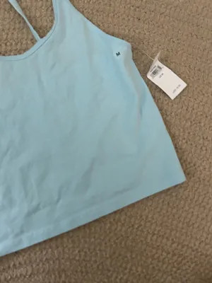 NWT American Eagle light blue crop top  thumbnail 2