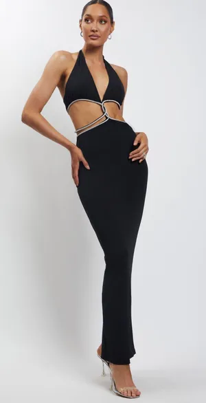 Meshki Nicha Dimante Cut Out maxi dress thumbnail 1