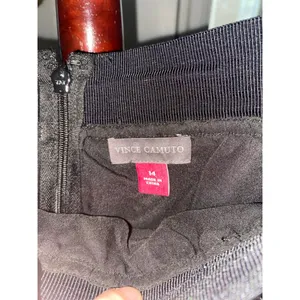 Women's Vince Camuto Sequin Skirt Size 14 Silver thumbnail 2