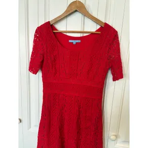 Antonio Melani Red‎ Lace Dress Size 6 thumbnail 3