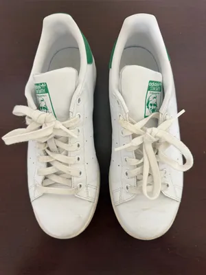 Adidas Stan Smith White Green Sneakers Women’s Size 8 thumbnail 2